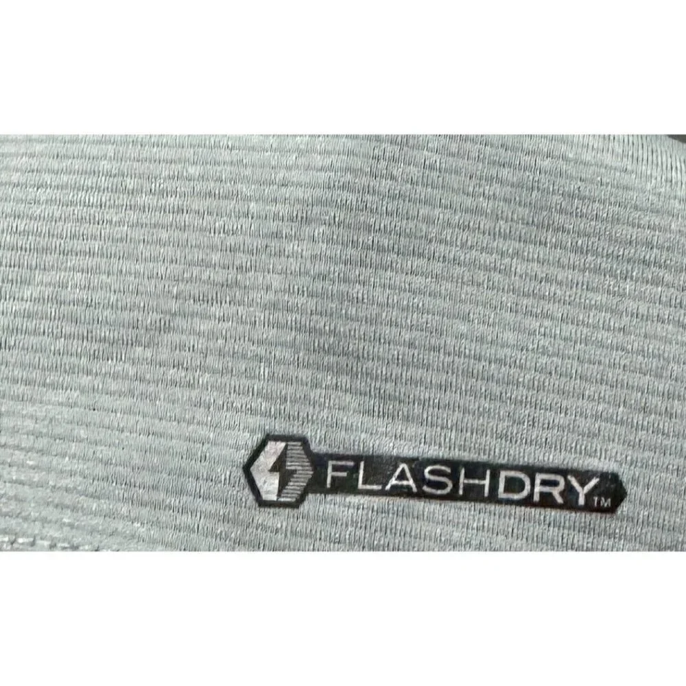 The North Face Mens Sz XL Gray 1/4 Quarter Zip Flashdry Running